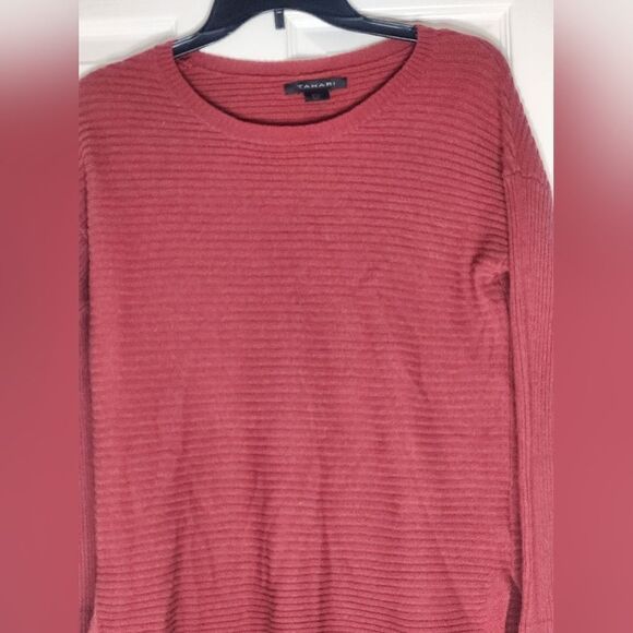 Tahari M Ginger MERINO WOOL Blend Knit Buttons Up Back Lngslvs Women's Sweater - Picture 3 of 10